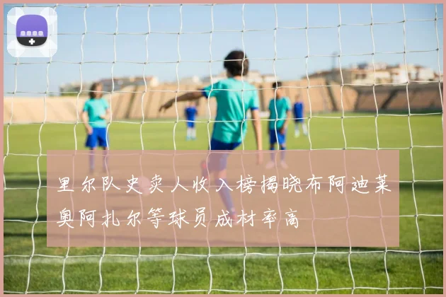 里尔队史卖人收入榜揭晓布阿迪莱奥阿扎尔等球员成材率高