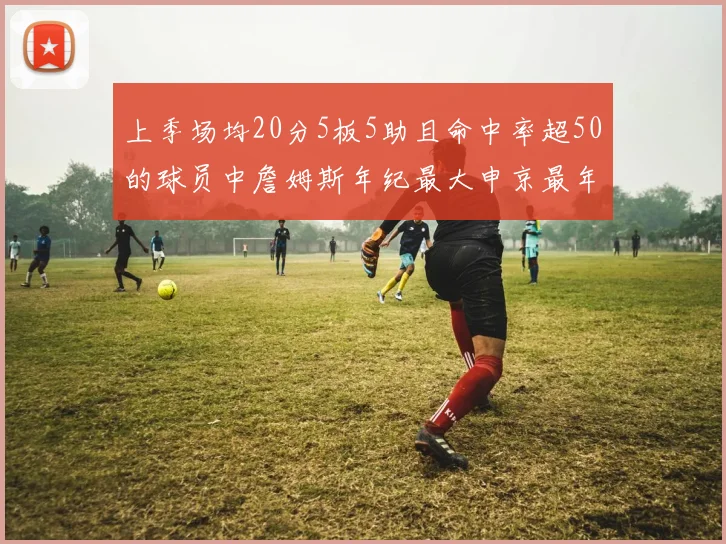 上季场均20分5板5助且命中率超50的球员中詹姆斯年纪最大申京最年轻